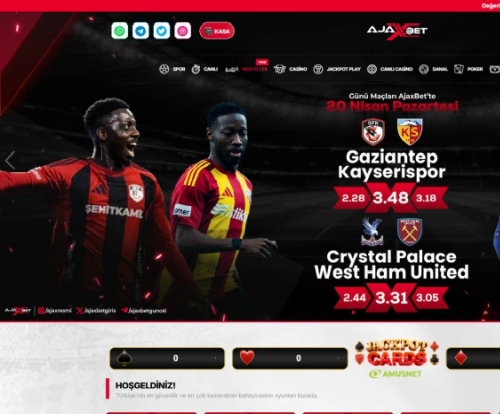 Ajaxbet ekran görüntüsü