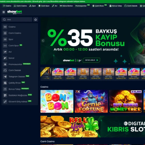 Showbet ekran görüntüsü