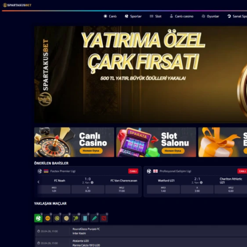 Spartakusbet ekran görüntüsü